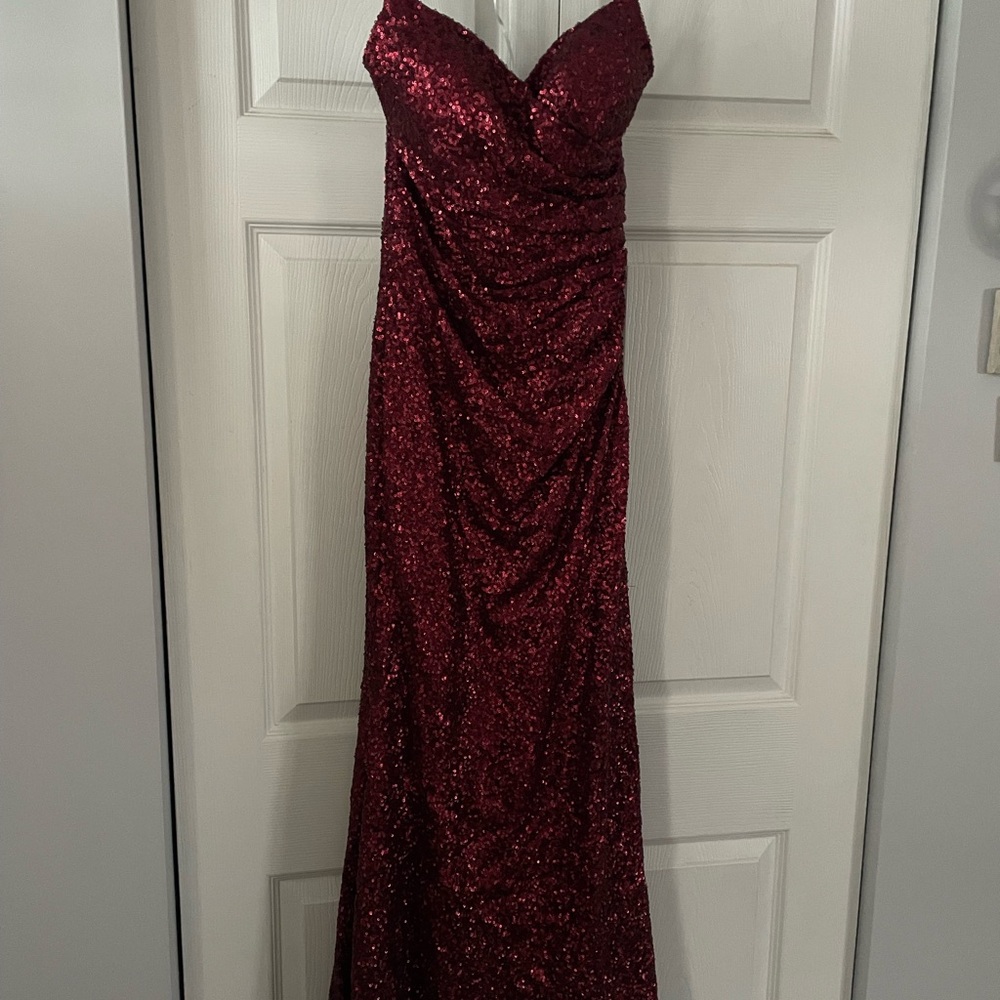 Red Sequin Gown